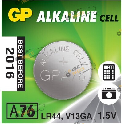 Батарейка GP Alkaline (LR44)1.5v A76 1 шт. (A76F)