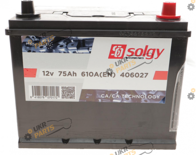 Автомобильный аккумулятор Solgy 75 Ач (406027)