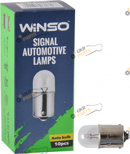 Лампочка габарита Winso R10W 10W BA15s упаковка 10шт (713160)