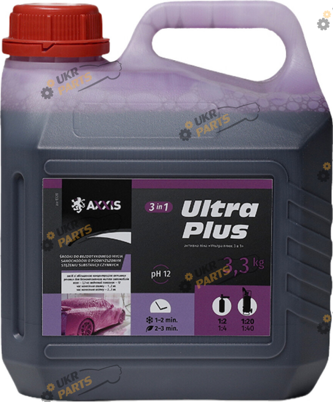 Пена для мойки Axxis Ultra Plus фиолетовая 3 л (ax-1320)