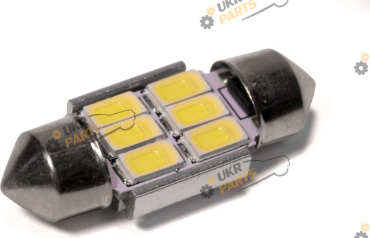 Лампочка StarLight T11 6 диодов 5630 1W 12V WHITE / 31mm / мультиполярная (29067520)