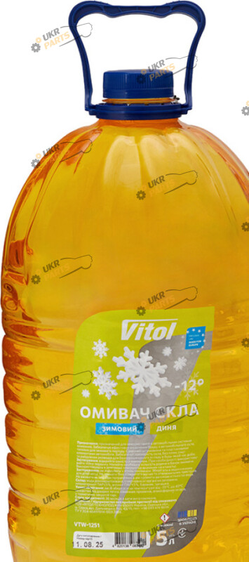 Жидкость омывателя готовая зимняя Vitol Диня -12 °C 5 л (VTW-1251)