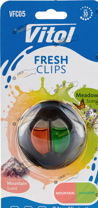 Ароматизатор Vitol Fresh Clips | Mountain Fresh (VFC05)