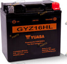 Мотоциклетный аккумулятор Yuasa МОТО High Performance MF VRLA Battery 16.8 Ач (GYZ16HL)