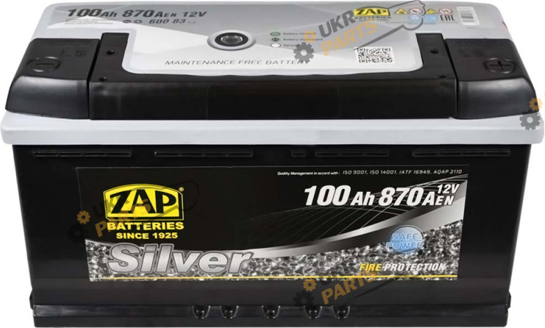 Автомобильный аккумулятор ZAP Silver 100 Ач (600 83)