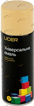 Аэрозольная краска LIDER 1001 бежевый 400 мл (1001-400 бежевая)