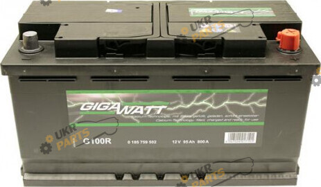 Автомобильный аккумулятор Gigawatt R+ 800 А 95 Ач (0185759502)