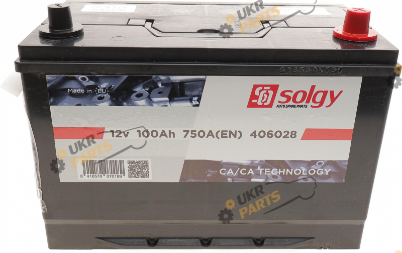 Автомобильный аккумулятор Solgy 100 Ач (406028)