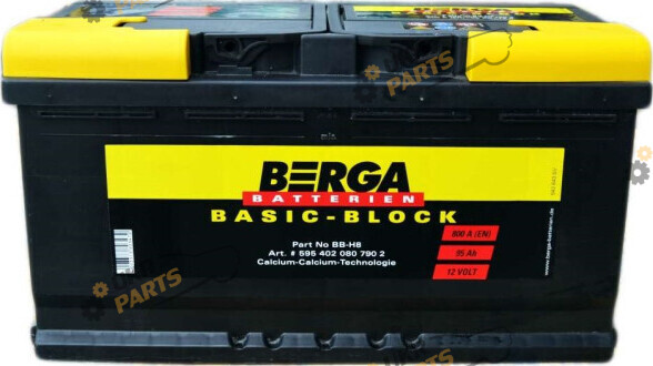 Автомобильный аккумулятор BERGA Basicblock Ев (-/+) 95 Ач (595402080)