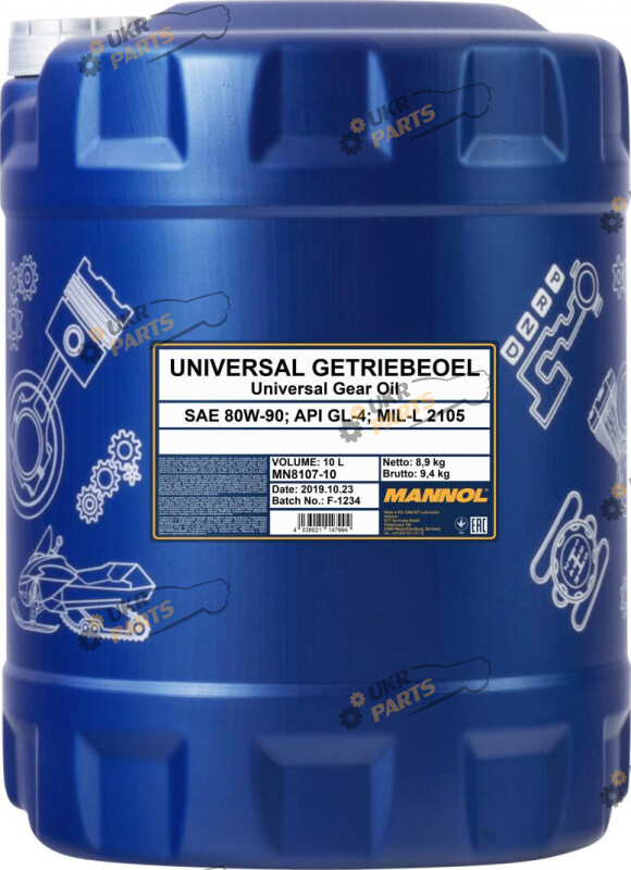 Масло трансмиссионное Mannol Universal Getriebeoil 80W-90 60 л (8107)