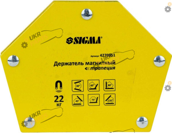 Sigma Магнитная 22кг 90×54×54×43мм (30,45,60,75,90,135°) (4270351)