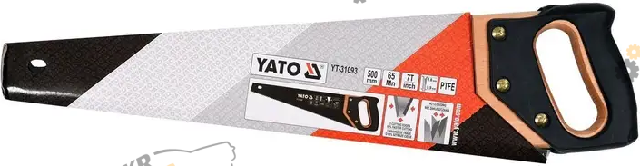 Ножовка по дереву Yato С тефлоновым покрытием, L= 500 мм, 7 зубов/1