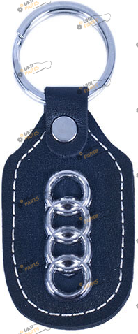 Брелок для авто Vitol AUDI кожа черный (28800)