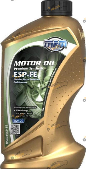 Моторное масло MPM Oil Premium Synthetic ESP-FE 0W-20 1 л (05001RN-FE)