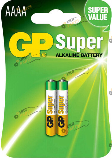 Батарейка GP Super Alkaline LR61 1.5v АААА 1 шт. (GP25)