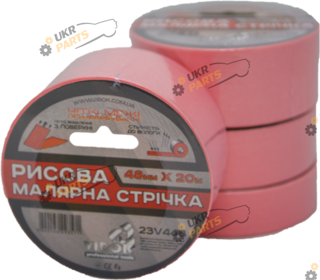 Малярная лента Virok розовая 20 м / 48 мм (23V448)