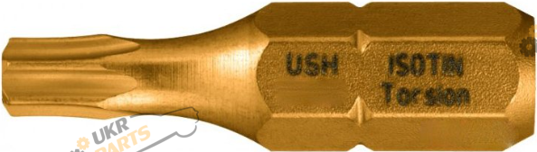 Набор бит USH Isotin T15 x 25 мм, с титановым покрытием 10 шт (UUSG0022394)