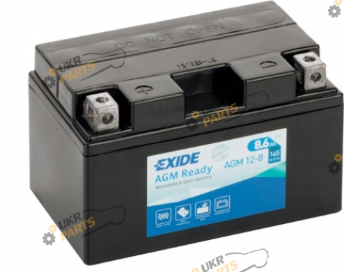 Мотоциклетный аккумулятор Exide 8.6 Ач (AGM12-8)