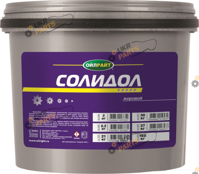 Солидол Oilright жировой 5 л (6049)