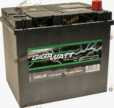 Автомобильный аккумулятор Gigawatt Asia R+ 510 А 60 Ач (0185756012)