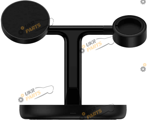 Зарядное устройство Baseus Swan 3-in-1 20W Black Universal version Бездротовий Type-C 2 А (WXTE000101)