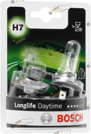 Галогеновая лампа Bosch Longlife Daytime PX26d H7 2 шт (1 987 301 416)
