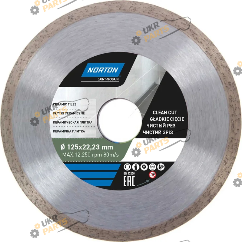 Алмазный Norton CERAMIC TILES для керамики : Ø= 125/ 22.23 мм (70184601275)