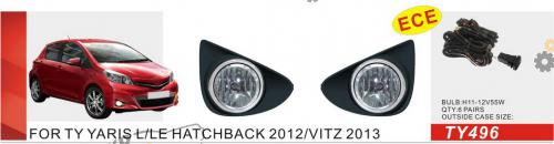 Фара противотуманная DLAA 55 Вт Toyota Yaris 2011-14 (TY-496)