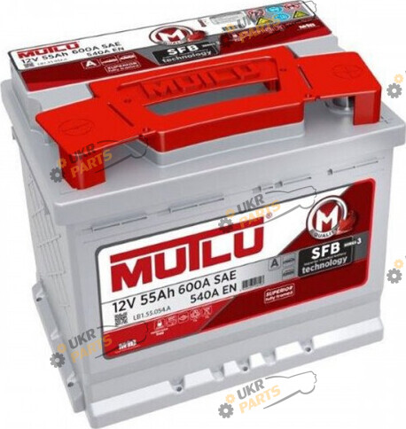 Автомобильный аккумулятор Mutlu SFB (R+) 600 A 55 Ач (LB1.55.054.A)