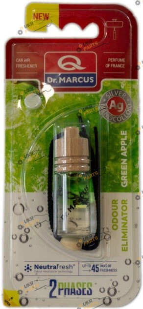Ароматизатор DrMarkus ECOLO | Зеленое яблоко (Ароматизатор рідкий Dr.Marcus ECOLO NEW Green Apple коробка 4,5ml дерев'яний корок)