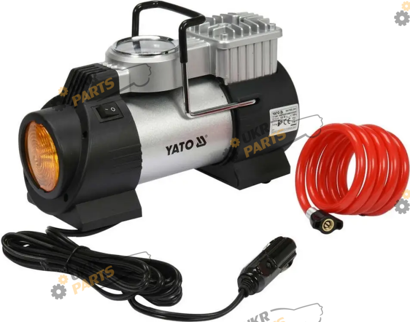 Автокомпрессор Yato 180 Вт, с Led лампой 10 атм (YT-73460)