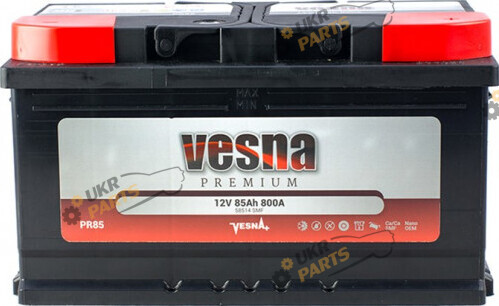 Автомобильный аккумулятор Vesna Premium Euro 85 Ач (415 085)