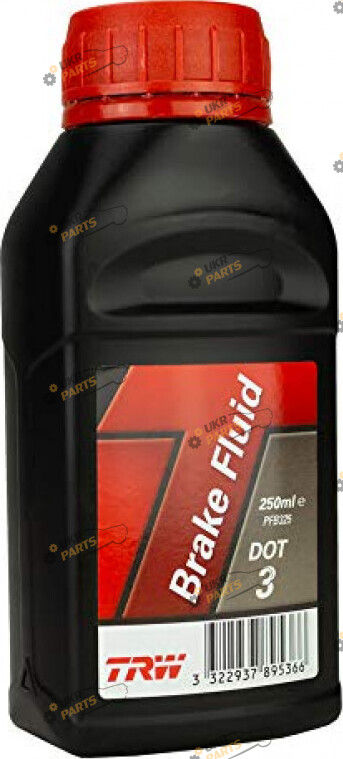 Тормозная жидкость TRW DOT 3 BRAKE FLUID 1 л (PFB 301)