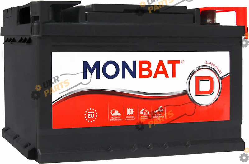 Автомобильный аккумулятор Monbat 6CT-77 А АзЕ 77 Ач (A78B3W0)