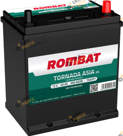 Автомобильный аккумулятор Rombat TORNADA ASIA 40 Ач (TA40FT)