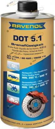 Тормозная жидкость Ravenol DOT 5.1 1 л (1350602-001)