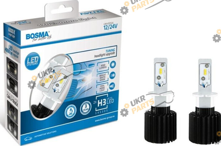 LED лампа Bosma P14,5S Canbus с обманкой H3 (6421)