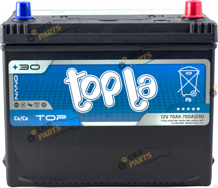 Автомобильный аккумулятор Topla Top/Energy Japan Euro 70 Ач (118 870)