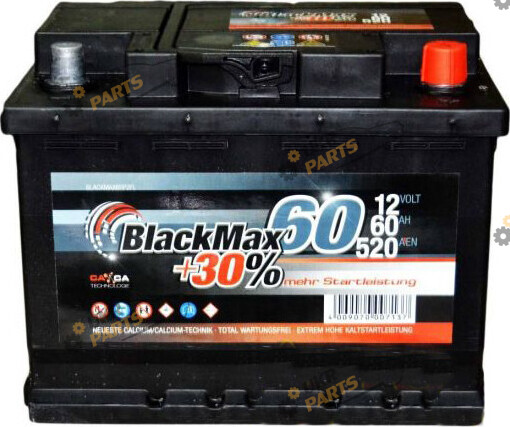 Автомобильный аккумулятор BlackMax 6СТ-60 АзЕ 60 Ач (B4005)