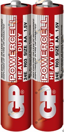 Солевая батарейка GP 1.5V 24ER-S2 ААA 2 шт. (4891199058561)