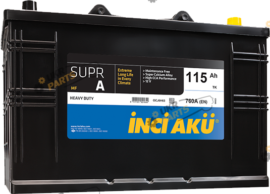 Грузовой аккумулятор INCI AKU SuprA HD 760А (R+) 115 Ач (TRACTORL 115076010	)