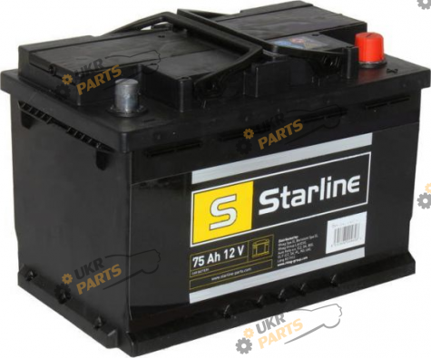 Автомобильный аккумулятор Starline Energy 640 En, R+ 75 Ач (S BE 75R-640)
