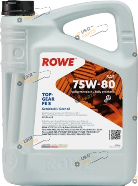 Масло трансмиссионное Rowe TOPGEAR FE 75W-80 5 л (25066-0050-99)