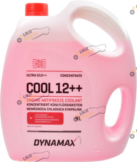 Антифриз Dynamax COOL ULTRA G12++ красный 4 л (500160)