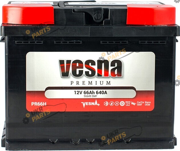 Автомобильный аккумулятор Vesna NEW!!!! Premium Euro(0) 66 Ач (415266)