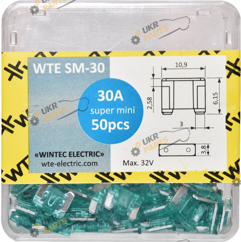 Набор предохранителей WTE 50 шт (WTE SM-30)