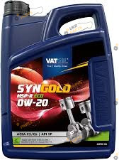 Моторное масло Vatoil SynGold MSP-R ECO 0W-20 5 л (50815)