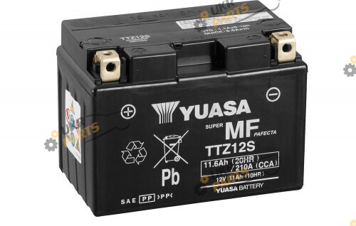 Мотоциклетный аккумулятор Yuasa МОТО 12V 11,6Ah MF VRLA Battery 11.6 Ач (TTZ12S)