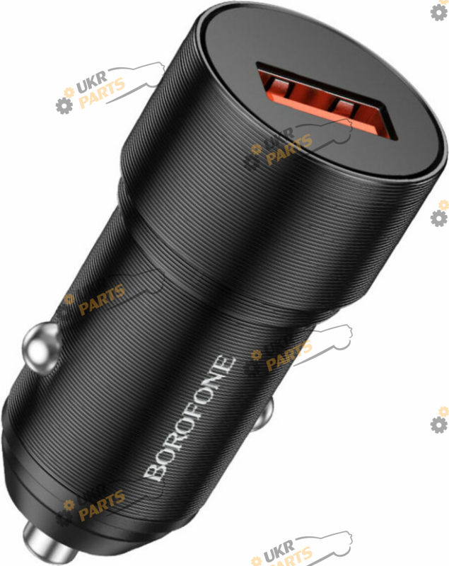 Зарядное устройство Borofone BZ19A Wisdom single port QC3.0 Black USB 2.4 А (BZ19AB)