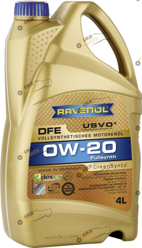 Моторное масло Ravenol DFE 0W-20 4 л (1111109-004)